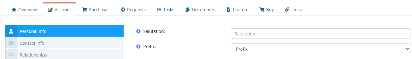 personal info personal info