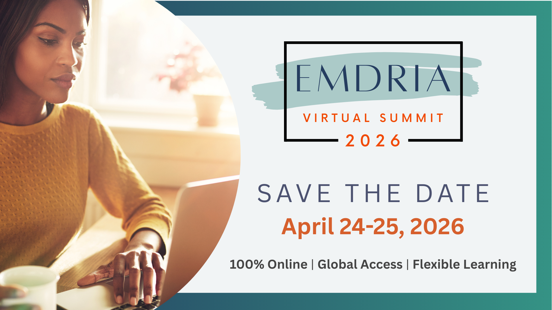 Save the date for EMDRIA Virtual Summit April 24–25, 2026