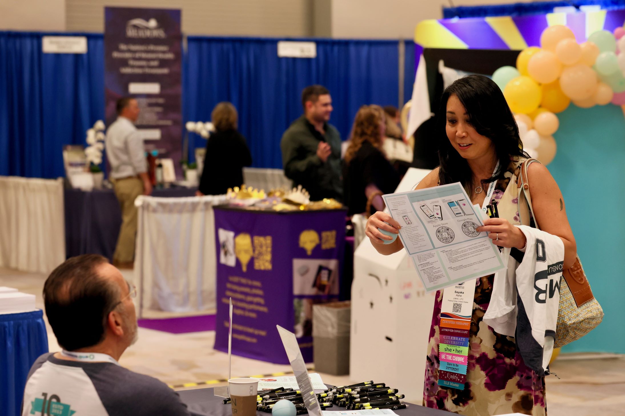 2025EMDRIAConferenceExhibitHall Member at the Exhibit Hall during 2025 EMDRIA Conference
