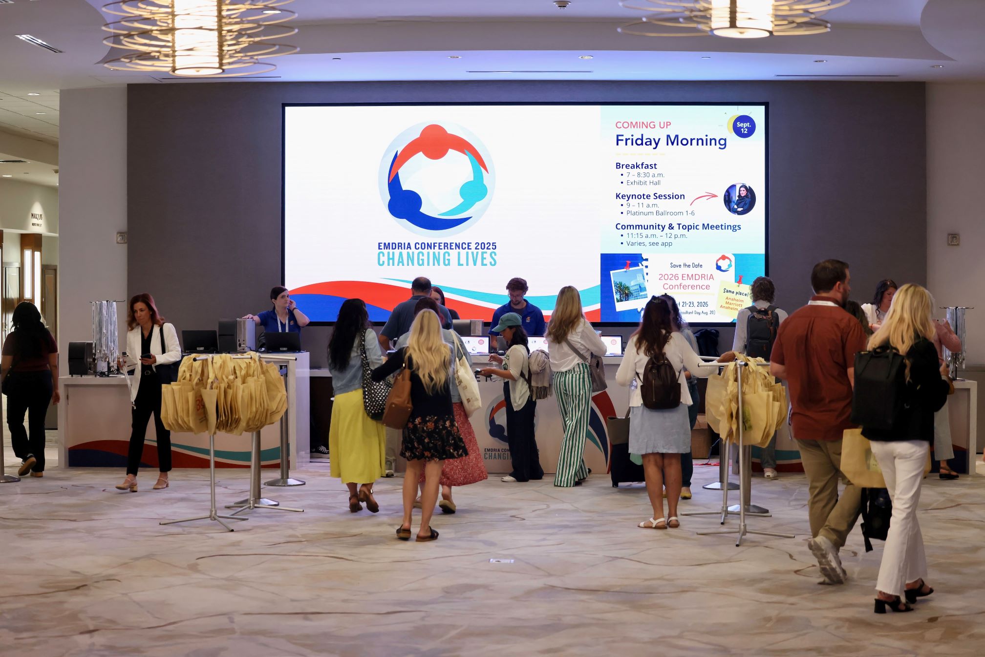 2025EMDRIAConferenceCheckIn Check In Desk at the 2025 EMDRIA Conference